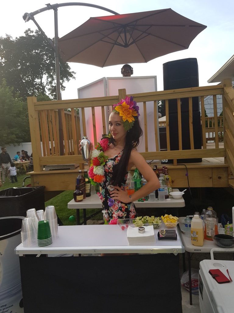 Model bartender new york private events Tati Entertainment