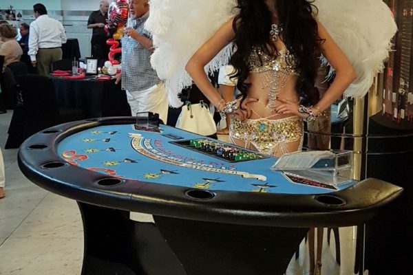 Private Corporate event party performer Casino Night Theme Show Girl new york city