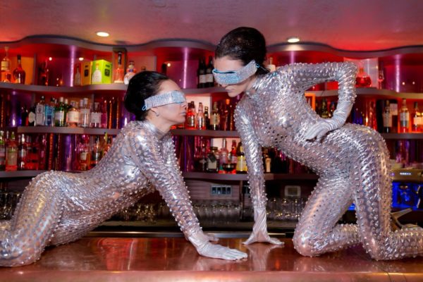 Silver Body Suit Performer Go Go Dancers New York City