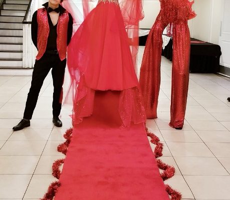 Special Red Costumes Perofmers Private Party Themed Red carpet girl Events New Year party Greeters New York City