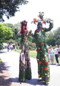 Tree costumes Stilt Walkers Outdoor Event New York City