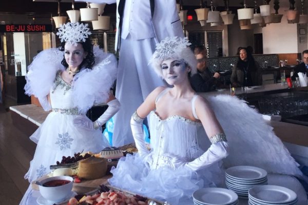 Winter Wonderland Themed Private Party Snow Queen White Angel Event Performers New York City